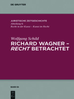 cover image of Richard Wagner--recht betrachtet